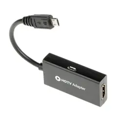 Micro USB к HDMI 1080 P HDTV кабель адаптер для samsung телефон планшет LCC77