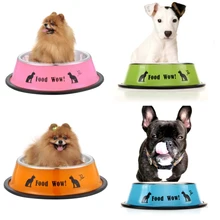 Stainless Steel Pet Feeding Bowl Anti skid Pet Dog Cat Food Water Feeding Drinking Bowls Pet