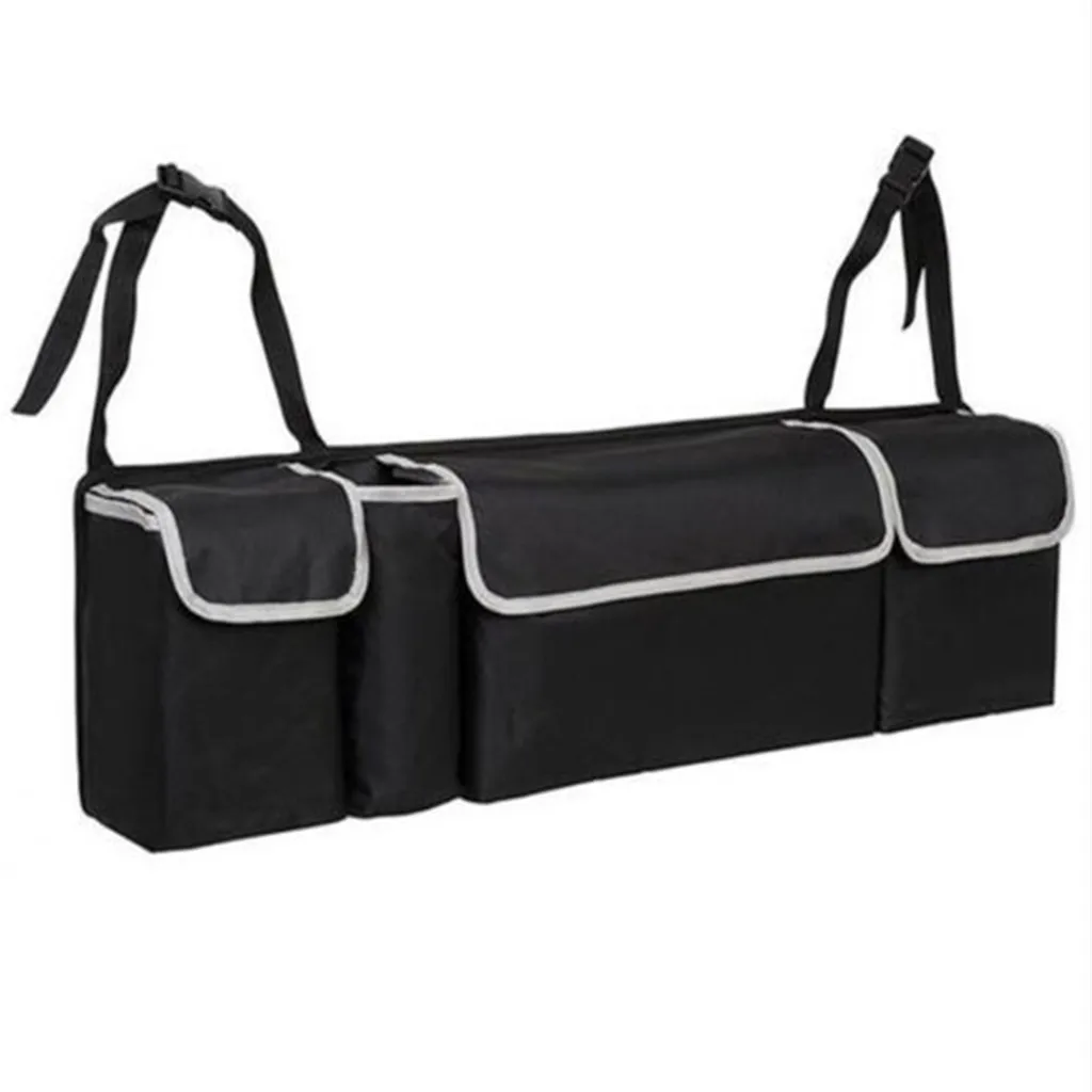 Горячая складная сумка для хранения в багажник автомобиля черный большой емкости многофункциональное автомобильное сиденье задняя сумка-Органайзер интерьерные Аксессуары# N