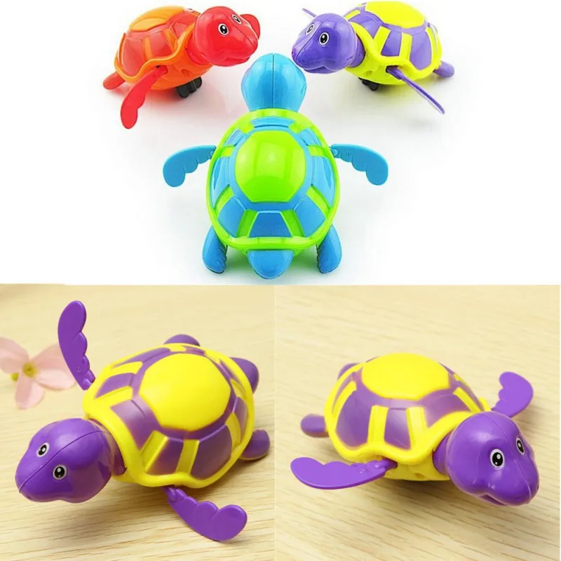 

2019 New Style Random Color New Born Babies Swim Turtle Small Animal Toy Baby Children Bath Toy X6