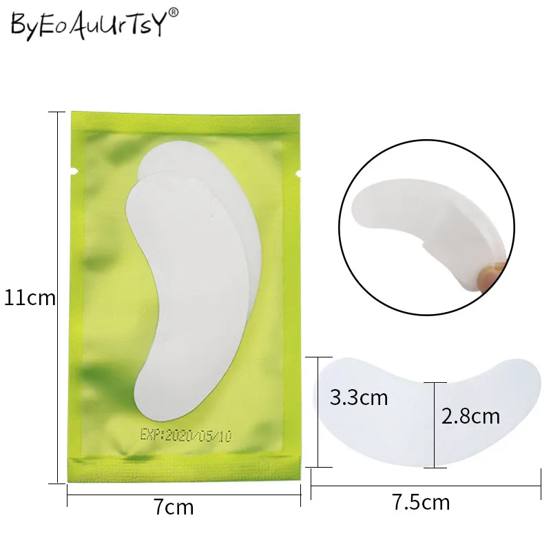 100pair Paper Patches Eyelash Under Eye Pads Lash Eyelash Extension Eye Tips Sticker Wraps Make Up Beauty Tools Salon use (5)