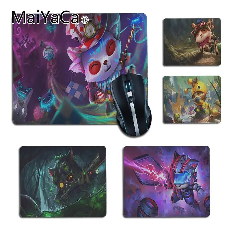 

MaiYaCa LOL Teemo Comfort small Mouse Mat Gaming Mouse pad Rubber PC Computer Gaming mouse pad anime mousepads
