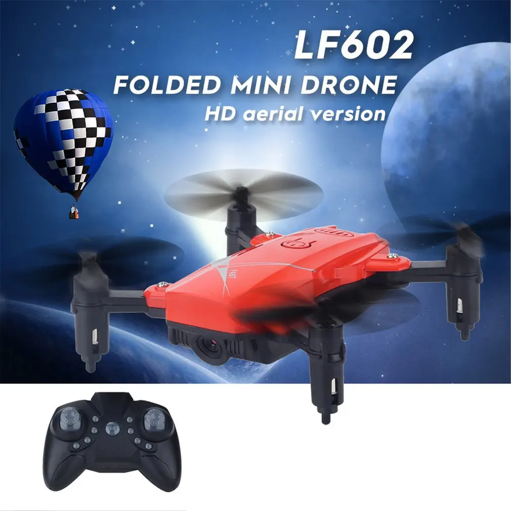 LF602 2,4G wifi FPV мини складной Радиоуправляемый Дрон 2.0MP/0.3MP камера Дрон Безголовый Квадрокоптер фотографии видео передача в реальном времени