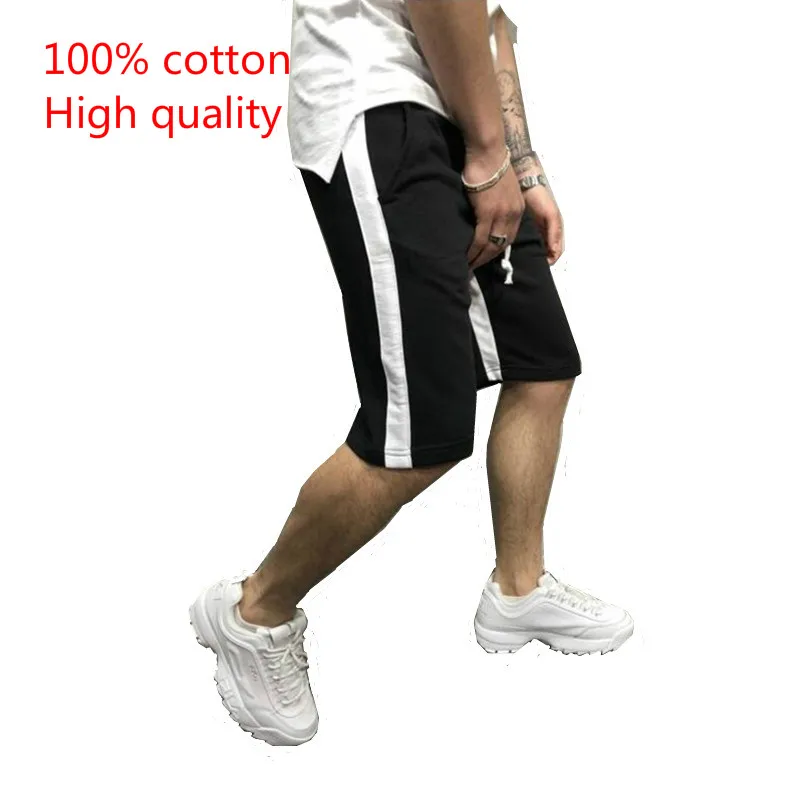 

2019 100% cotton New Men Gyms Fitness Bodybuilding Shorts Mens Summer Casual Cool Short Pants Male Jogger Workout Beach Brand