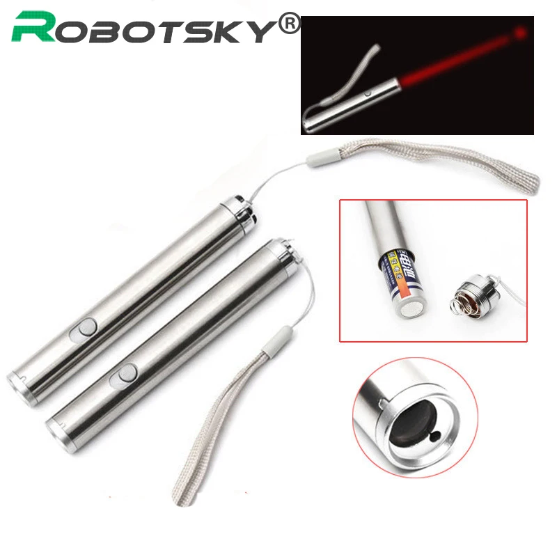 Robotsky البسيطة مؤشر الليزر الأحمر مضيا الليزر متعددة الوظائف القلم