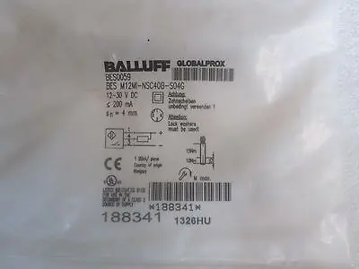 

2PCS NEW BA+ BES M12MI-NSC40B-S04G Proximity Switch