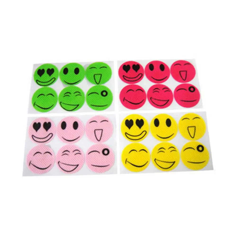 

HOT SALE 10Pcs/Set Cartoon Smiling Face Mosquito Repellent Stickers DIY Summer Patches