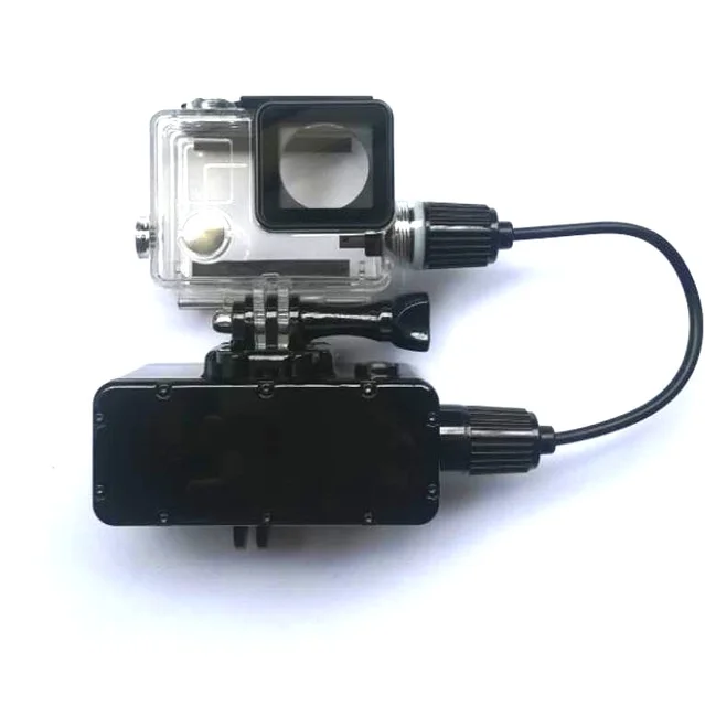Gopro-バッテリー充電器,充電フレーム付き防水パワーバンク,Gopro Hero 