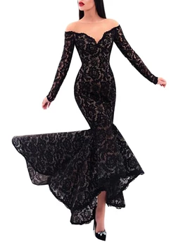 Abendkleide Sexy Black Lace Evening Dress Long Sleeves 2019 Mermaid Sheer Scoop Women Formal Party Evening Gowns Prom Dress
Abendkleide Sexy Black Lace Evening Dress Long Sleeves 2019 Mermaid Sheer Scoop Women Formal Party Evening Gowns Prom Dress