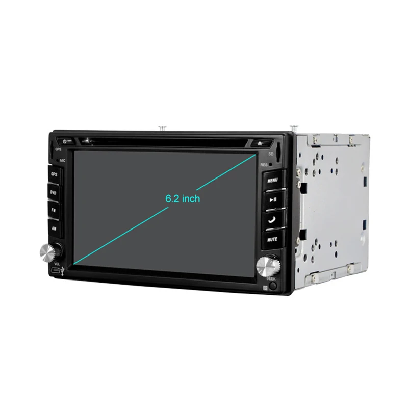 Hands-free двойной шпиндель Bluetooth 6 2 дюймов Автомобильный навигатор dvd-плеер HD