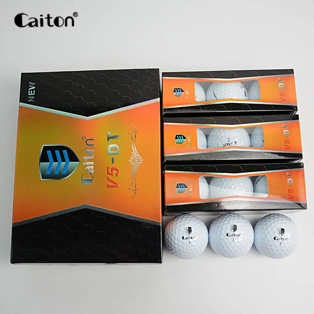 Caiton 12 шт./упак. три четыре пятислойные картонные стандартные Гольф шарики Гольф Стандартный игровые шарики