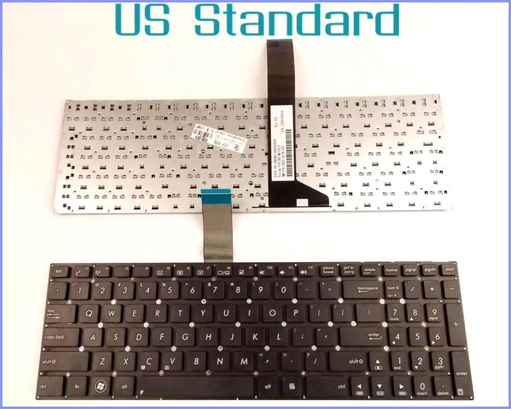

US English Version Keyboard for ASUS K550 K550D K550C R510VB R510VC R513C Y581C Y581L Y582 Y582C Laptop No Frame