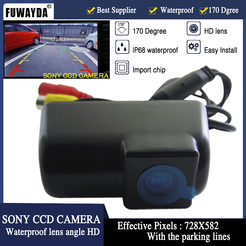 FUWAYDA SONY CCD CHIP CAR REAR VIEW REVERSE BACKUP PARKING Mirror Image CAMERA FOR FORD TRANSIT CONNECT With Guide Line | Автомобили и