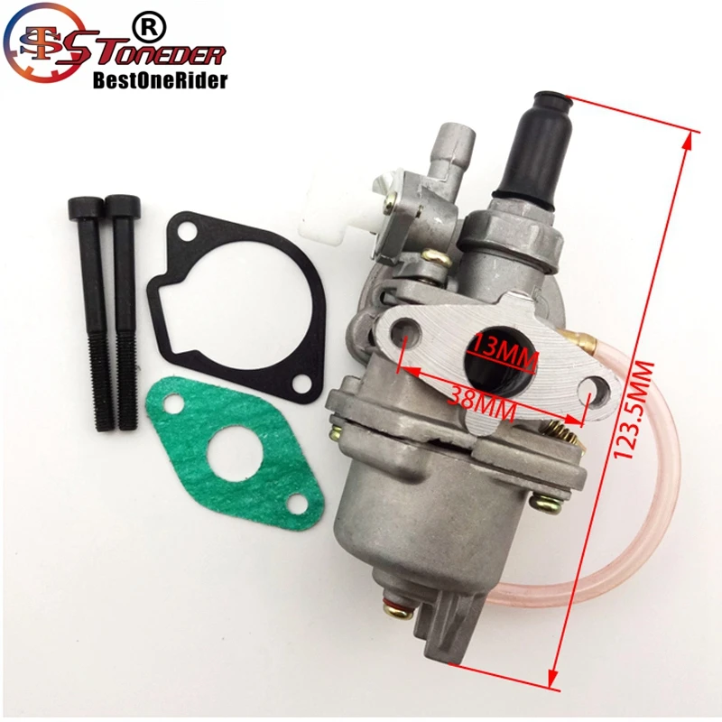 Carb with gasket for 47cc 49cc CARBURETOR 2 STROKE Mini Quad ATV Pocket Bike