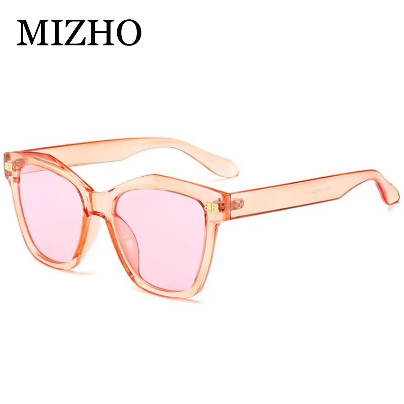 MIZHO Fashion Square Style Gradient Star Sunglasses Women Retro Brand Design Yellow Cateye Sun Glasses Ladies Oculos De Sol 