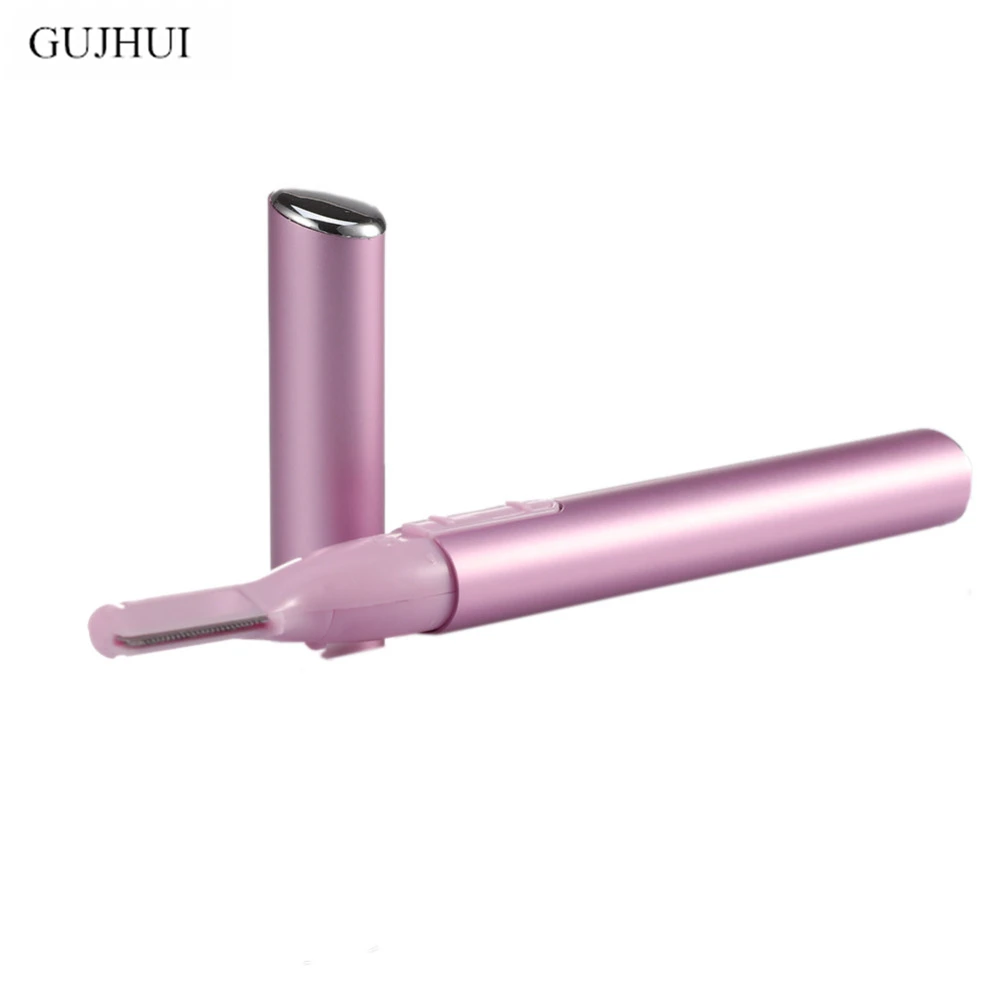 

Pink Mini Portable Electric Eyebrow Trimmer Hair Remover for Women Ladies Body Shaver Razor Epilator