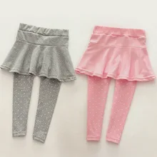 6 Цвета Малышей Уютный Pantskirt Девушки Шерсть Юбка-Брюки Дети Ребенок Леггинсы Брюки
