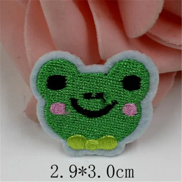 Cute Animals Iron on Cloth Patches 3pcs - Frog 1.72