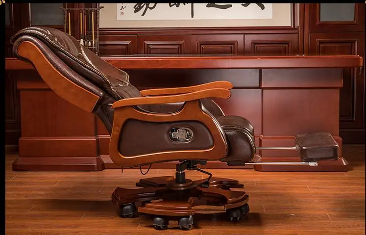 Босс стул из натуральной кожи. Дома может быть массаж кожи большой класса сиденье стула. Компьютерное кресло