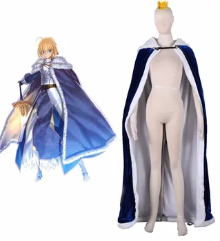 

Fate Zero Fate stay night Saber The King's Winter Cloak Cosplay Costume