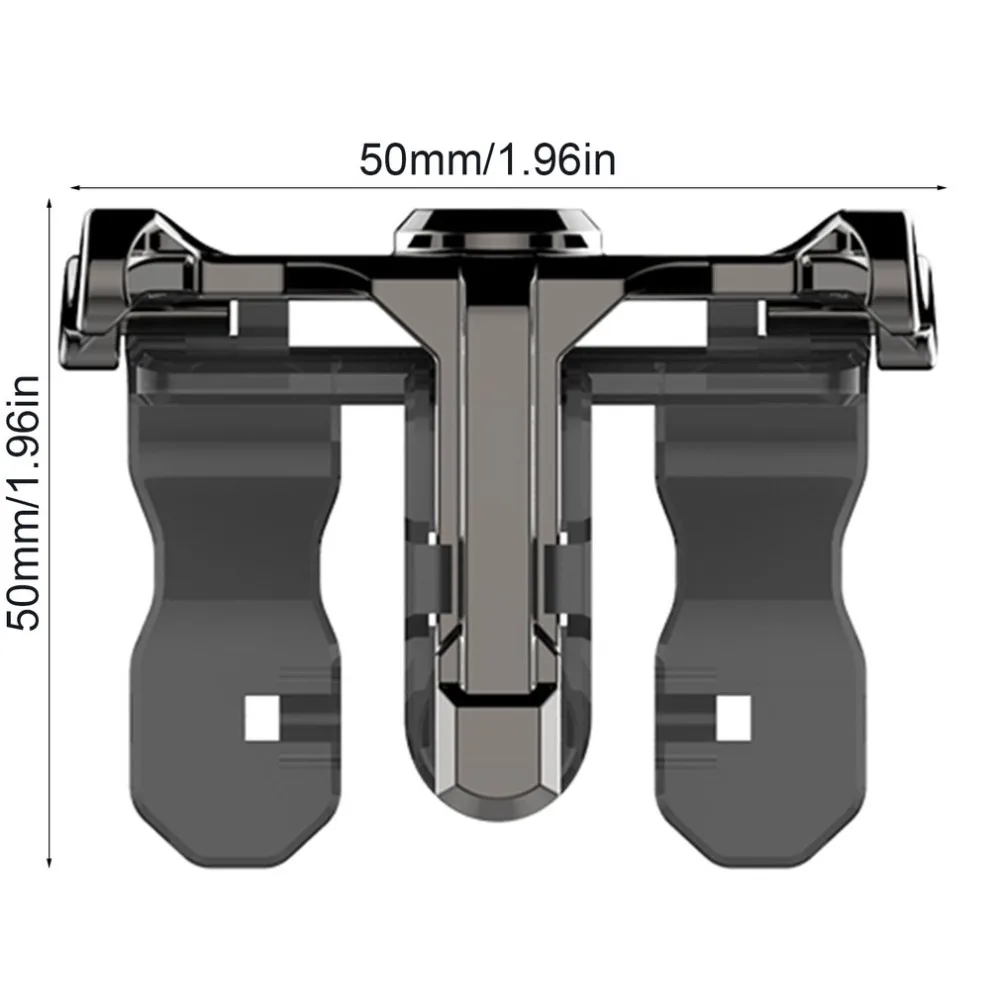 1Pair PUBG Mobile Game Pad Metal Gamepad For Pubg Controller L1R1 Shooter Fire Trigger For Joy Stick Pubg Gaming Accessories Rat