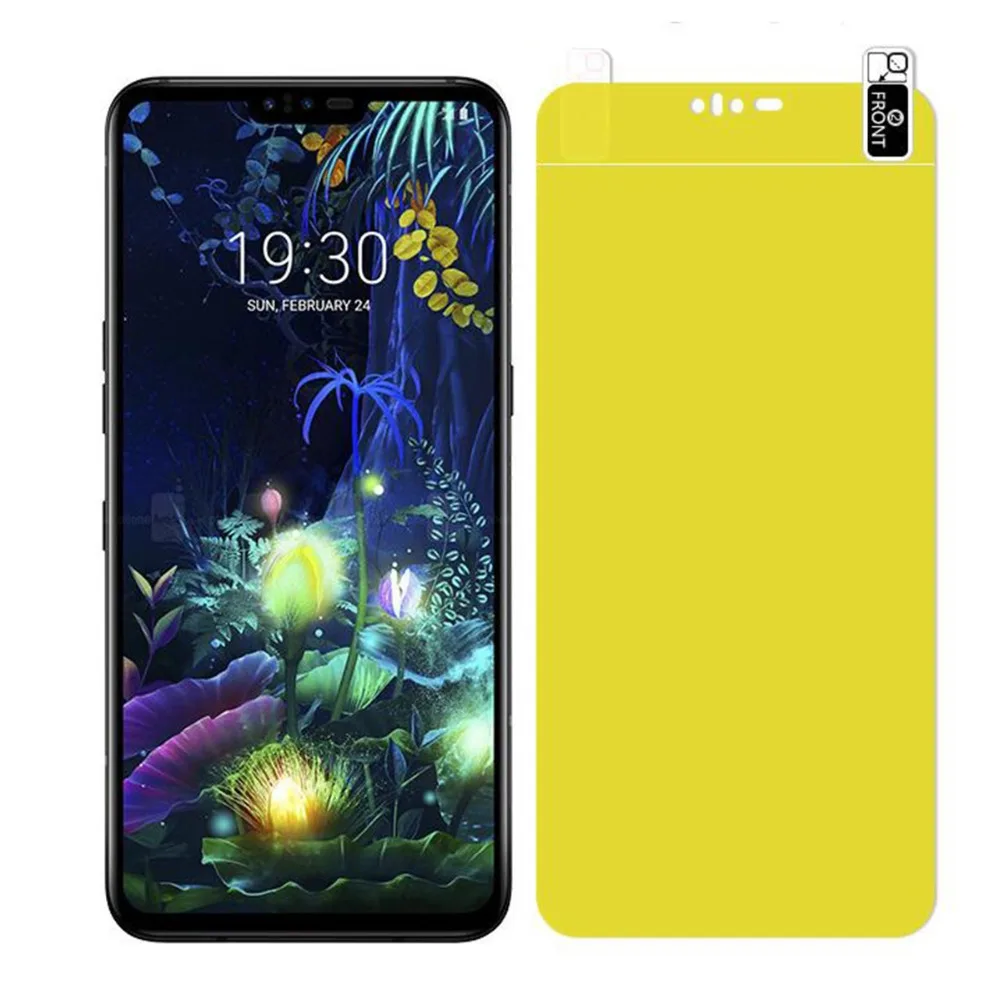 5D Гидрогелевая Передняя пленка для LG G8 G8X G7 ThinQ мягкая защитная из ТПУ V50 V40 V30 V20 K40S