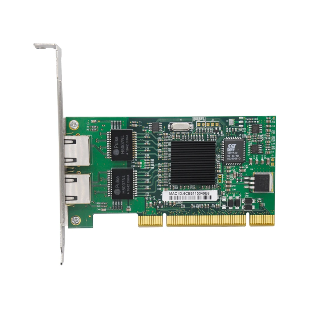 

New Intel 82546 PRO/1000 MT Dual Port Server Adapter 8492MT 1000Mbps PCI Network Card Low profile Driver CD