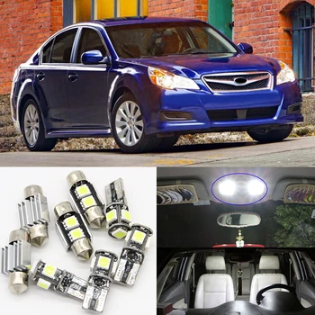 

10pcs Car LED Interior Light Bulbs kits For 2010-2014 Subaru Legacy Map Dome Trunk License Plate Lamp 12V OEM Replacement bulb