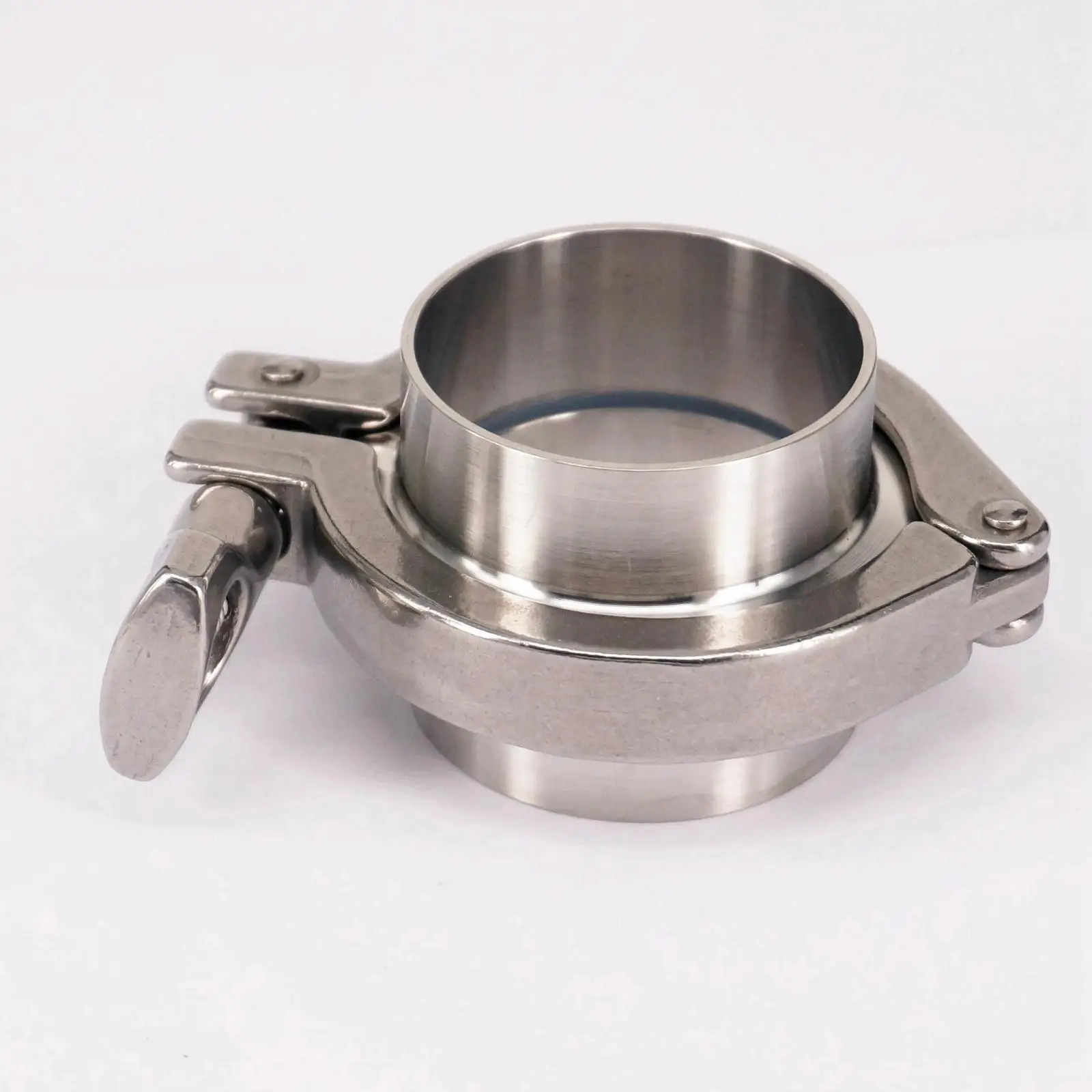 A Set 51mm O/D Sanitary Tri Clamp Weld Ferrule + Tri Clamp + Silicon