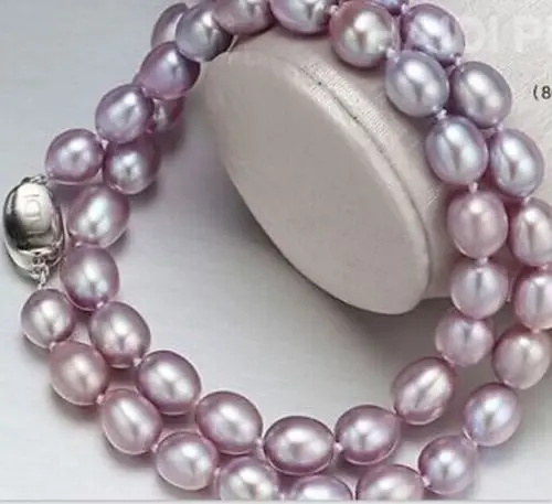 

Free Shipping >>>>> single strands12mm super luster baroque lavender pearl necklace 18