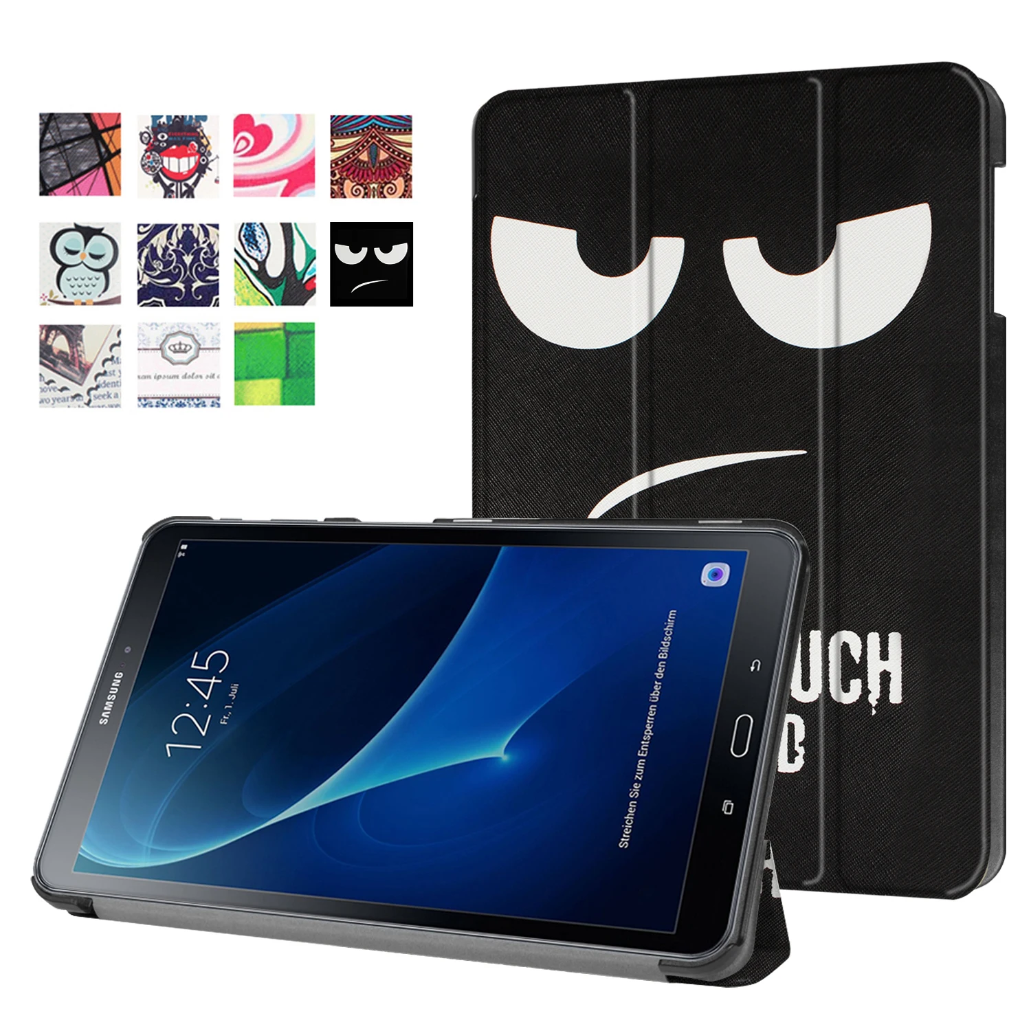 

For Samsung Galaxy Tab A 10.1 2016 T585 T580 SM-T580 T580N Ultra Slim Magnetic Leather Smart Stand Case Cover For T580 (2016)