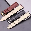 Watchbands Soft Durable Genuine Leather Watch Strap Bracelet Black Brown Wristwatch Women Men Belt 18 19 20 21 22 24mm ► Photo 2/6