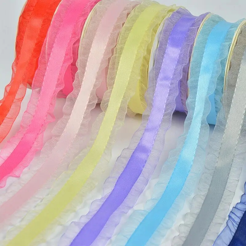 

10047 Snow yarn lace ribbon 50 yards DIY hair dress with hand-made wedding Christmas decoration gift packaging belt