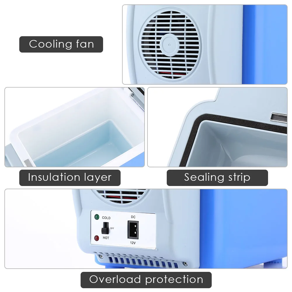 GBT-3008 12V Vehicular Refrigerator with Dual-mode Temperature Control Cool Warmer Car Truck Electric Fridge for Travel RV Boat