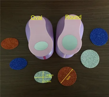 

Oval and Round Shaped 2 inch craft punch set Puncher DIY Scrapbooking Geometry Paper Cutter Ellipse and Circle Hole Punches 2PCS