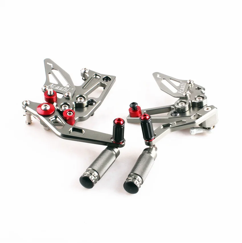 

Adjustable Rearset Foot Pegs pedal For Triumph Speed Triple 1050 2011 2012 2013 2014 Gray Motorcycle CNC Aluminum