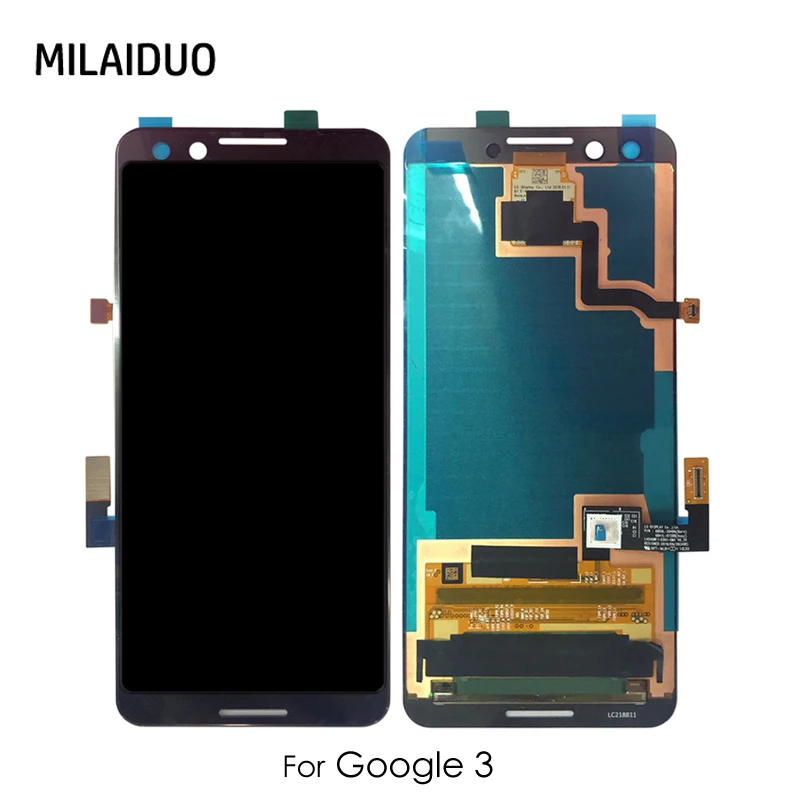 

LCD Display For HTC Google Pixel 3 Touch Screen Digitizer Full Assembly LCD For Google 3 Display Repair Replacement 5.5" Black
