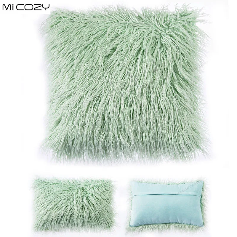 Плюшевый чехол для подушки дивана модное украшение кушетки из искусственного