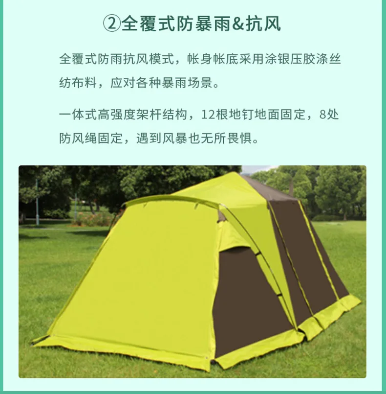 Оранжевый Freedom Boat Camel 3-4 Camp полностью автоматическая палатка пакет несколько открытый двойной палатки - Цвет: Оранжевый