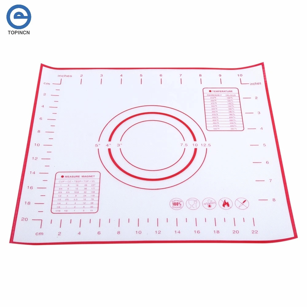 

1Pc Non Stick Silicone Mat Fibreglass Rolling Dough Pad Pastry Bakeware Baking Liner Mat Oven Pasta Cooking Tools