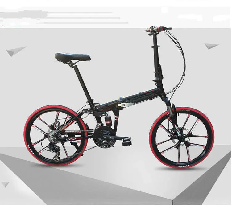 Best Kalosse full suspension frame  22 inch  Children  mountain bicycle  Folding  mountain bike 22er    21/24/27/30 speed 1