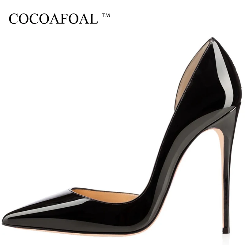 

COCOAFOAL Woman Pointed Toe High Heels Bride Shoes Big Size 33 43 Valentine Shoes Sexy Chaussures Femmes De Luxe De Marque Pumps