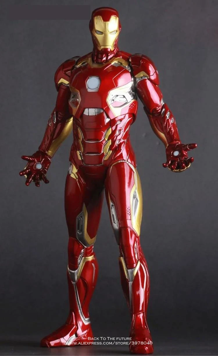 

Disney Marvel Avengers Iron Man MK45 30cm Action Figure Anime Mini Decoration PVC Collection Figurine Toy model for children