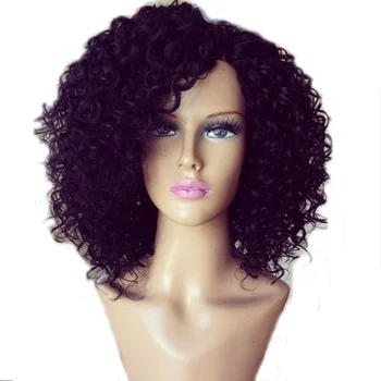 

LUFFYHAIR Malaysian Deep Curly Short Lace Front Human Hair Wigs Bob Left Side Part Lace Front Wigs Remy Hair For Black Women