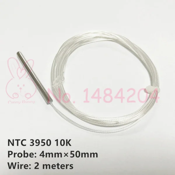 NTC 3950 10K Термистор датчик температуры 10K Ом зонд 3 мм* 20 мм 4 мм* 20 мм 4 мм* 50 мм Макс. 150C - Цвет: 4mm-50mm-2000mm