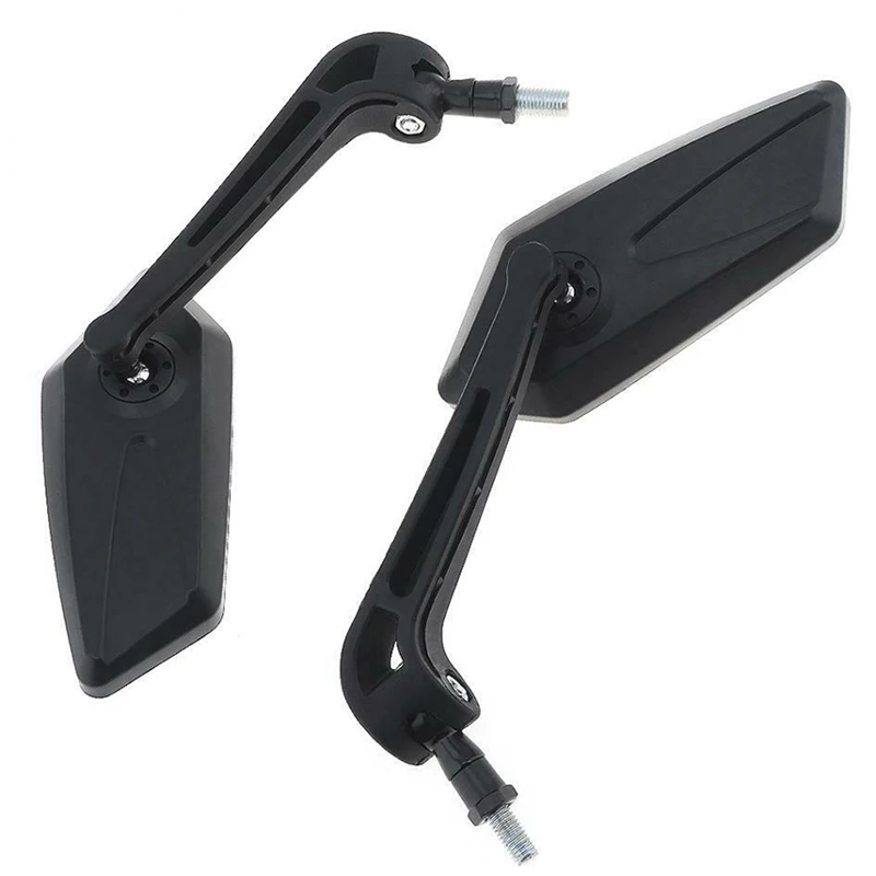 2pcs Universal Motorcycle Mirror Rearview Mirror Back Side E-Bike Motorbike Mirrors Stylish Design Modified Plated