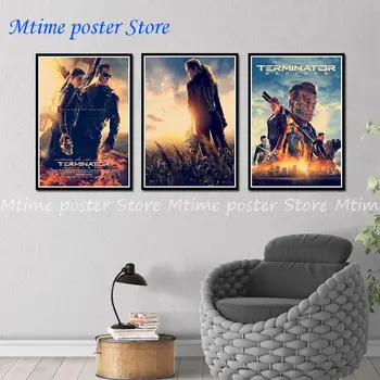 

Terminator Genisys poster classic old movie vintage poster retro nostalgia kraft paper wall stickers Home 42*30 cm