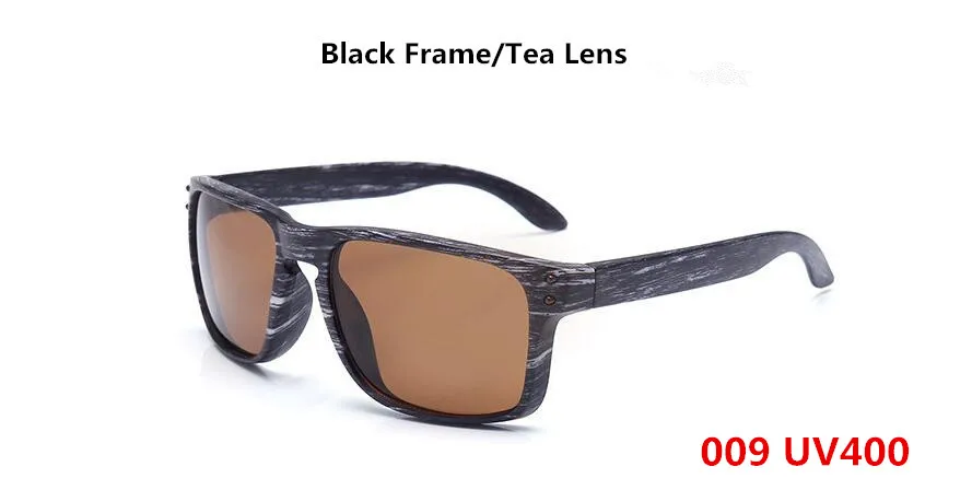 Новое поступление, деревянные солнцезащитные очки для мужчин, фирменный дизайн, модные квадратные спортивные уличные солнцезащитные очки, мужские очки 11 цветов, oculos de sol masculino - Цвет линз: Btea