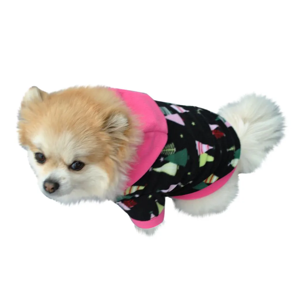 Рождественские аксессуары для собак, одежда для маленьких собак, Зимняя Теплая Флисовая одежда для собак, зимняя Рождественская Одежда для собак, ropa para perro