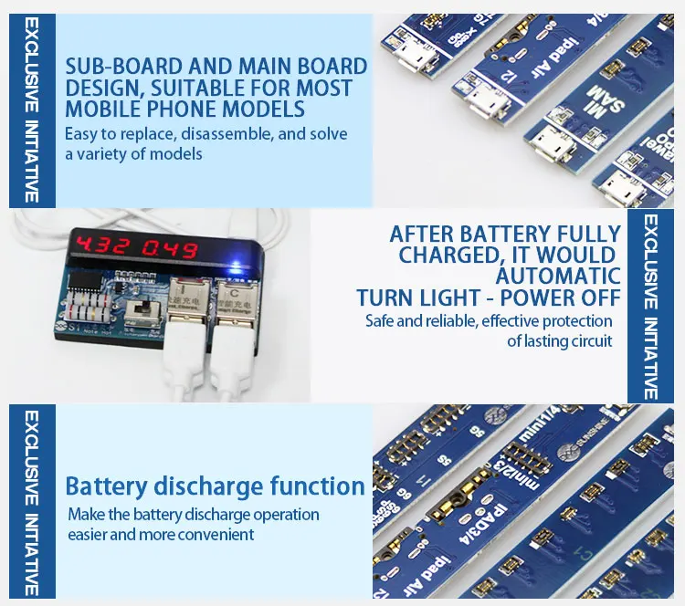Продажа Мобильный телефон универсальный аккумулятор активация Доска Быстрая зарядка инструменты для ПХБ с USB кабелем для iPhone для Android телефон отпра...